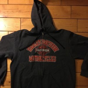 Harley Davidson zip-up hoodie